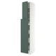 SEKTION / MAXIMERA Gabinete alto+4cjn/1pt/2stnt xtrbl, blanco/Aspudden gris verdoso oscuro, 15x24x90 "