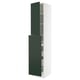 SEKTION / MAXIMERA Gabinete alto+4cjn/1pt/2stnt xtrbl, blanco/Havstorp verde oscuro, 18x24x90 "