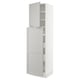SEKTION / MAXIMERA Gabinete alto+4cjn/1pt/2stnt xtrbl, blanco/Lerhyttan gris claro, 24x24x90 "