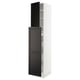 SEKTION / MAXIMERA Gabinete alto+4cjn/1pt/2stnt xtrbl, blanco/Lerhyttan teñido en negro, 18x24x90 "