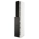 SEKTION / MAXIMERA Gabinete alto+4cjn/1pt/2stnt xtrbl, blanco/Lerhyttan teñido en negro, 15x24x90 "