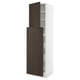 SEKTION / MAXIMERA Gabinete alto+4cjn/1pt/2stnt xtrbl, blanco/Sinarp marrón, 24x24x90 "