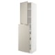 SEKTION / MAXIMERA Gabinete alto+4cjn/1pt/2stnt xtrbl, blanco/Stensund beige, 24x24x90 "