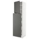 SEKTION / MAXIMERA Gabinete alto+4cjn/1pt/2stnt xtrbl, blanco/Voxtorp gris oscuro, 24x24x90 "