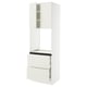 SEKTION / MAXIMERA Gabinete alto horno+2 cajones/2 pt, blanco/Veddinge blanco, 30x24x90 "