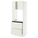 SEKTION / MAXIMERA Gabinete alto horno+2 cajones/2 pt, blanco/Veddinge blanco, 30x24x80 "