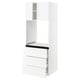 SEKTION / MAXIMERA Gabinete alto horno+3 cajones/2 pt, blanco/Axstad blanco mate, 30x24x80 "
