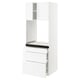 SEKTION / MAXIMERA Gabinete alto horno+3 cajones/2 pt, blanco/Axstad blanco mate, 30x24x80 "
