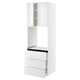 SEKTION / MAXIMERA Gabinete alto horno+3 cajones/2 pt, blanco/Ringhult blanco, 30x24x90 "