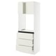 SEKTION / MAXIMERA Gabinete alto horno+3 cajones/2 pt, blanco/Veddinge blanco, 30x24x80 "