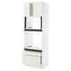 Opción: SEKTION / MAXIMERA Gabinete alto horno/micro+2cjn/2pt, blanco/Veddinge blanco, 30x24x90 "