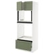 SEKTION / MAXIMERA Gabinete alto horno/micro+cjn/2prta, blanco/Axstad gris-verde, 30x24x80 "