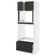 SEKTION / MAXIMERA Gabinete alto horno/micro+cjn/2prta, blanco/Nickebo antracita mate, 30x24x80 "