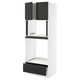 SEKTION / MAXIMERA Gabinete alto horno/micro+cjn/2prta, blanco/Upplöv antracita mate, 30x24x80 "