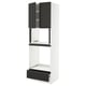 SEKTION / MAXIMERA Gabinete alto horno/micro+cjn/2prta, blanco/Upplöv antracita mate, 30x24x90 "