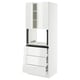 SEKTION / MAXIMERA Gabinete alto micro+3 cjn/2 puertas, blanco/Ringhult blanco, 30x24x80 "