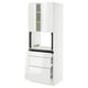 SEKTION / MAXIMERA Gabinete alto micro+3 cjn/2 puertas, blanco/Ringhult blanco, 30x24x80 "