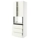 SEKTION / MAXIMERA Gabinete alto micro+3 cjn/2 puertas, blanco/Vallstena blanco, 30x24x90 "