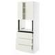 SEKTION / MAXIMERA Gabinete alto micro+3 cjn/2 puertas, blanco/Veddinge blanco, 30x24x80 "