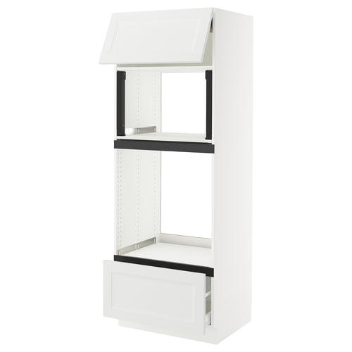 SEKTION / MAXIMERA Gabinete alto micro/horno+cajón/pt, blanco/Axstad blanco mate, 30x24x80 "