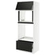 SEKTION / MAXIMERA Gabinete alto micro/horno+cajón/pt, blanco/Lerhyttan teñido en negro, 30x24x80 "