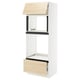 SEKTION / MAXIMERA Gabinete alto micro/hrn+cjn/pt+appr, blanco/Askersund efecto de fresno claro, 30x24x80 "