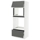 SEKTION / MAXIMERA Gabinete alto micro/hrn+cjn/pt+appr, blanco/Axstad gris oscuro, 30x24x80 "