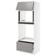 SEKTION / MAXIMERA Gabinete alto micro/hrn+cjn/pt+appr, blanco/Bodbyn gris, 30x24x80 "