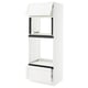 SEKTION / MAXIMERA Gabinete alto micro/hrn+cjn/pt+appr, blanco Enköping/blanco efecto madera, 30x24x80 "