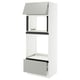 SEKTION / MAXIMERA Gabinete alto micro/hrn+cjn/pt+appr, blanco/Havstorp gris claro, 30x24x80 "