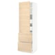 SEKTION / MAXIMERA Gabinete alto+prta/2 frentes/4 cjn, blanco/Askersund efecto de fresno claro, 24x24x80 "