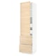 SEKTION / MAXIMERA Gabinete alto+prta/2 frentes/4 cjn, blanco/Askersund efecto de fresno claro, 24x24x90 "