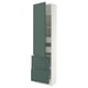 SEKTION / MAXIMERA Gabinete alto+prta/2 frentes/4 cjn, blanco/Aspudden gris verdoso oscuro, 24x15x90 "