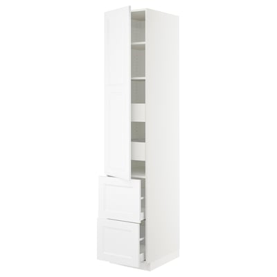 SEKTION / MAXIMERA Gabinete alto+prta/2 frentes/4 cjn, blanco/Axstad blanco mate, 18x24x90 "