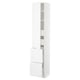 SEKTION / MAXIMERA Gabinete alto+prta/2 frentes/4 cjn, blanco/Axstad blanco mate, 15x15x80 "