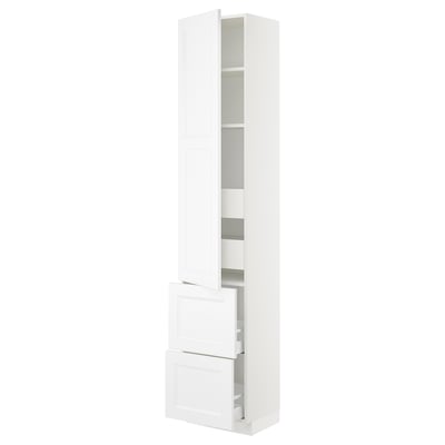 SEKTION / MAXIMERA Gabinete alto+prta/2 frentes/4 cjn, blanco/Axstad blanco mate, 18x15x90 "