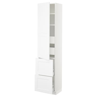 SEKTION / MAXIMERA Gabinete alto+prta/2 frentes/4 cjn, blanco/Axstad blanco mate, 18x15x80 "
