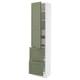 SEKTION / MAXIMERA Gabinete alto+prta/2 frentes/4 cjn, blanco/Axstad gris-verde, 18x15x80 "