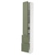 SEKTION / MAXIMERA Gabinete alto+prta/2 frentes/4 cjn, blanco/Axstad gris-verde, 15x15x90 "
