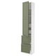 SEKTION / MAXIMERA Gabinete alto+prta/2 frentes/4 cjn, blanco/Axstad gris-verde, 18x15x90 "