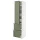 SEKTION / MAXIMERA Gabinete alto+prta/2 frentes/4 cjn, blanco/Axstad gris-verde, 18x24x80 "