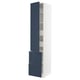 SEKTION / MAXIMERA Gabinete alto+prta/2 frentes/4 cjn, blanco Axstad/mate azul, 18x24x90 "