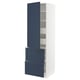 SEKTION / MAXIMERA Gabinete alto+prta/2 frentes/4 cjn, blanco Axstad/mate azul, 24x24x80 "