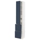 SEKTION / MAXIMERA Gabinete alto+prta/2 frentes/4 cjn, blanco Axstad/mate azul, 15x15x80 "