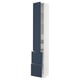 SEKTION / MAXIMERA Gabinete alto+prta/2 frentes/4 cjn, blanco Axstad/mate azul, 15x15x90 "