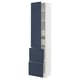 SEKTION / MAXIMERA Gabinete alto+prta/2 frentes/4 cjn, blanco Axstad/mate azul, 18x15x80 "