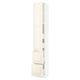 SEKTION / MAXIMERA Gabinete alto+prta/2 frentes/4 cjn, blanco/Bodbyn color hueso, 15x15x90 "