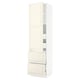 SEKTION / MAXIMERA Gabinete alto+prta/2 frentes/4 cjn, blanco/Bodbyn color hueso, 24x24x90 "