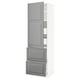 SEKTION / MAXIMERA Gabinete alto+prta/2 frentes/4 cjn, blanco/Bodbyn gris, 24x24x80 "