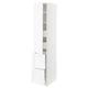 SEKTION / MAXIMERA Gabinete alto+prta/2 frentes/4 cjn, blanco Enköping/blanco efecto madera, 15x24x80 "